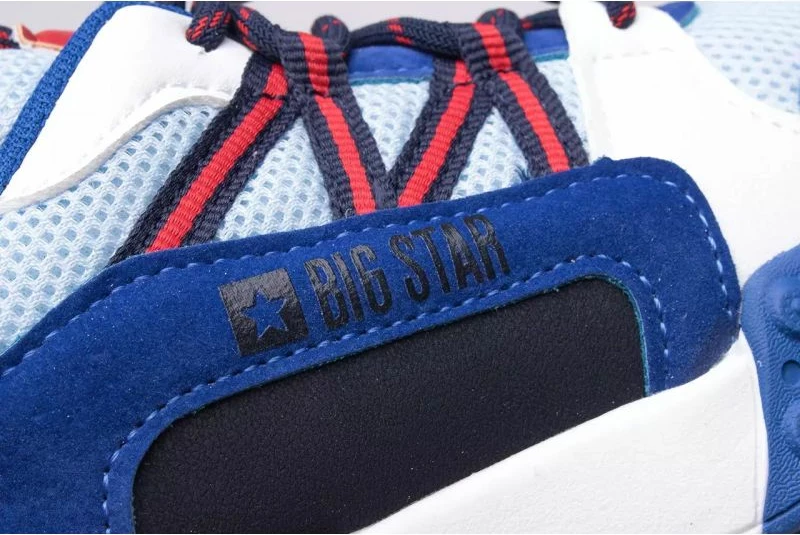 Superge za otroke, bele z rdečo in modro, Big Star Jr.