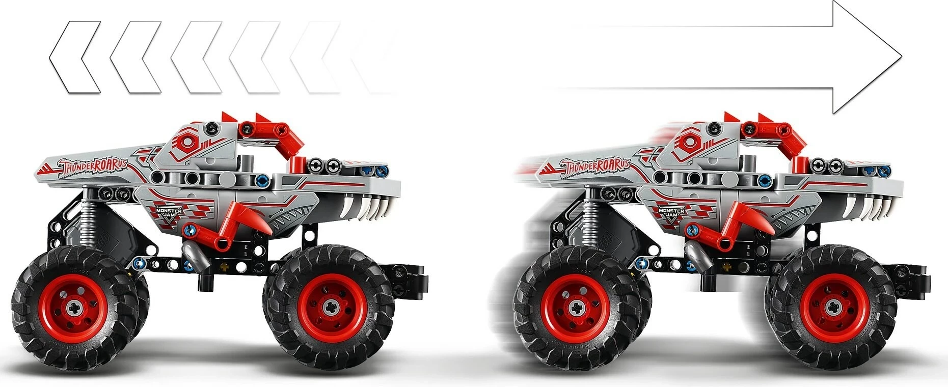 Mekanizem za vleko Lego Technic 42200, za otroke 7+, siv in rdeč