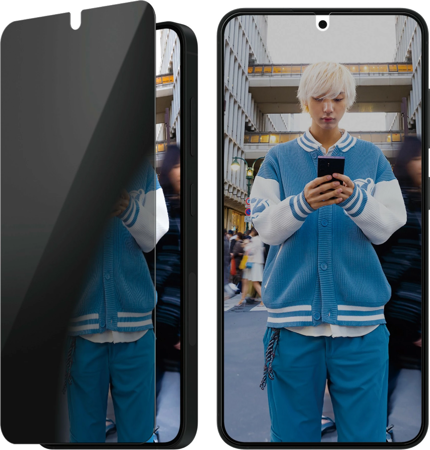 Zaščitni zaslon PanzerGlass za Samsung Galaxy S25, zasebnost, prozoren