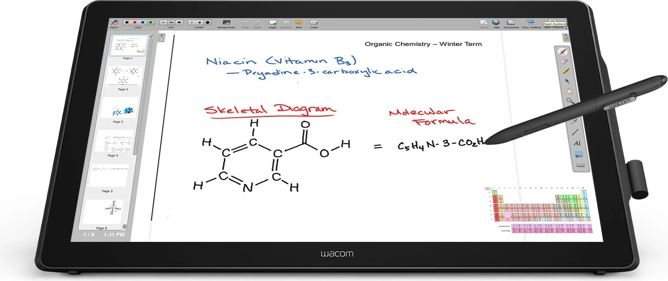 Ekran s pisalom 23,8", Full HD, črn Wacom DTH-2452