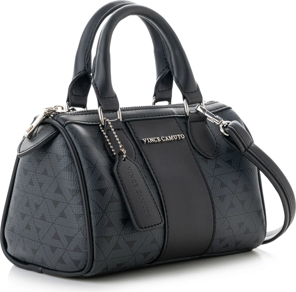 Ročna torbica Rimini, monogram, Vince Camuto, črna