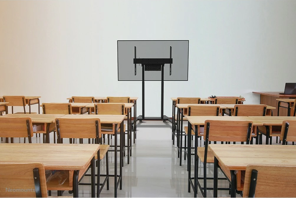 Motorni talni stojalo za zaslon Neomounts FL55-875BL1, 100", 110 kg, črno