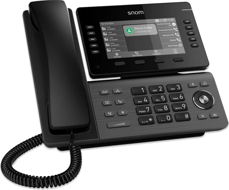 IP telefon z zaslonom 5", Snom D815W, črn