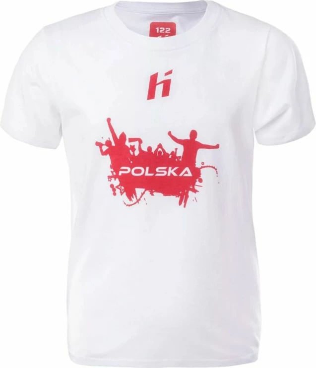 Otroška majica Huari, bela in rdeča