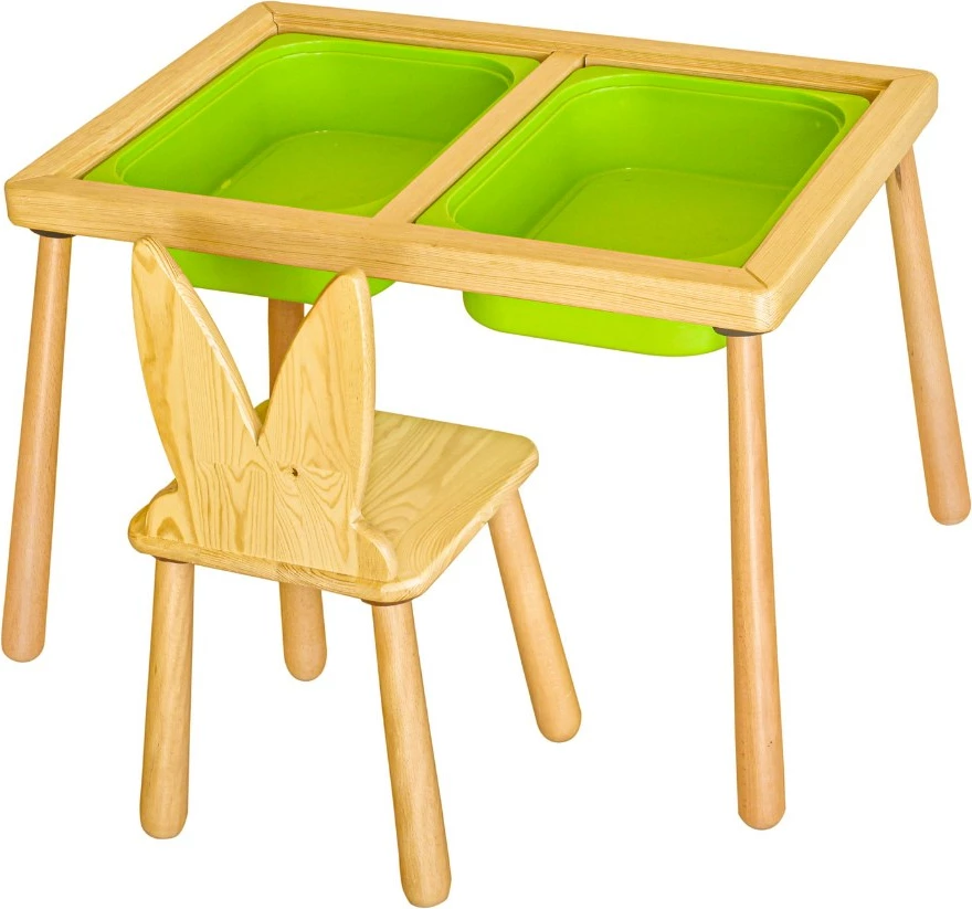 Set mize in stol za otroke Skye Decor, zelen