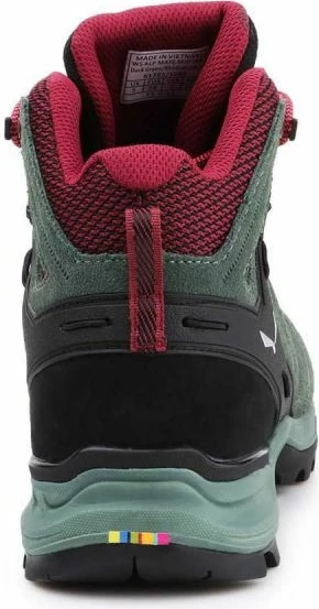 Visoke ženske pohodne čevlje Alp Mate Mid WP, Salewa, rdeče in zelene