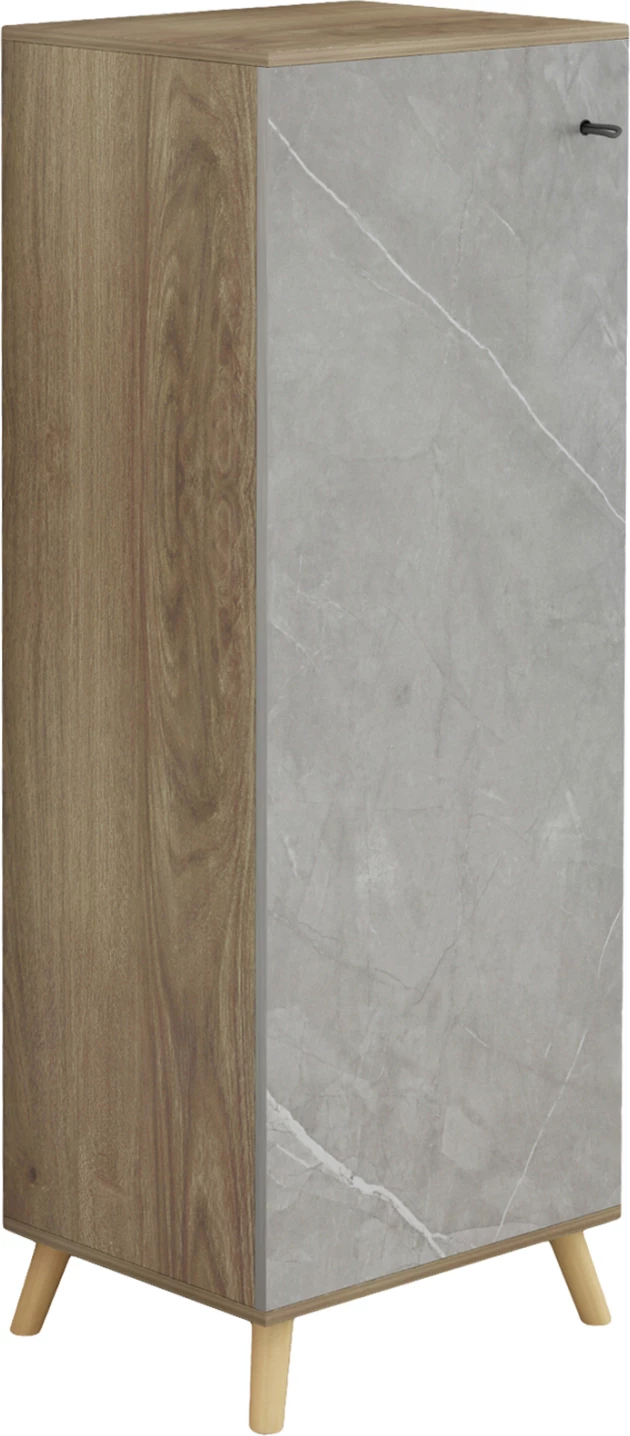 Omara za čevlje ALVARO FH8954.11 melamin v teksturi sonama-kamen 50Χ38Χ135Hcm