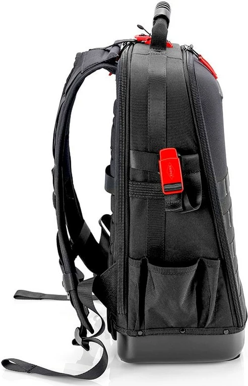 Kovček za orodje Modul X18 Elektro Knipex, črn, z rdečim in rumenim orodjem