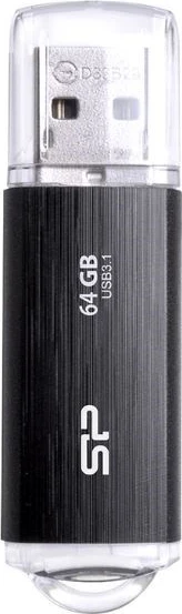 USB ključ Silicon Power Blaze B02, 64GB, Tip A, Gen 1, črn