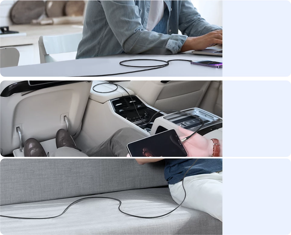 Kabel USB-C na USB-C Joyroom Star-Light Series SA27-CC5, 1,2 m, 100 W, črn