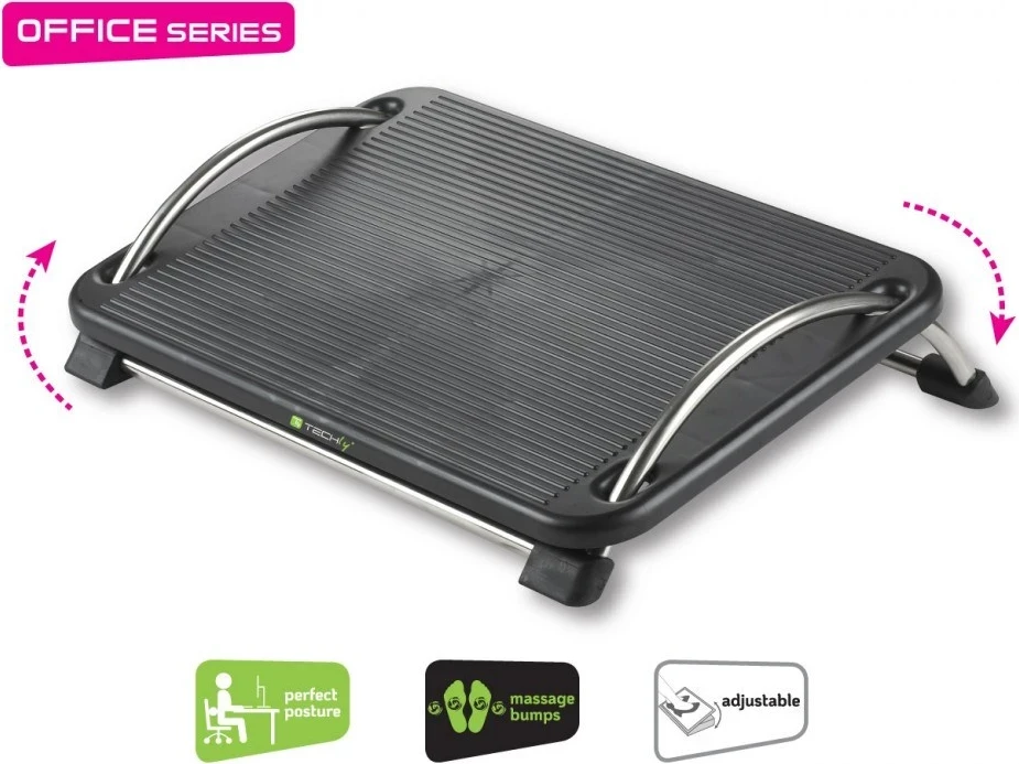 Ergonomska podpora za noge Techly ICA-FR 13, črna