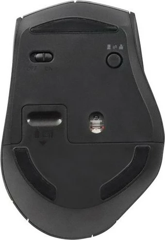 Brezžična miška Equip 245115, dvojni adapter USB-C in USB-A, 2400 DPI, črna