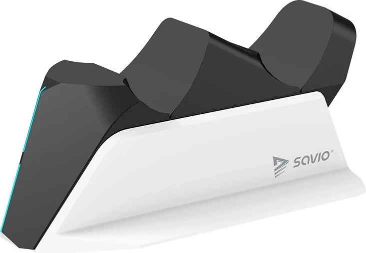 Dvojna postaja za polnjenje za PS5 krmilnike SAVIO GCS-01, USB, črna