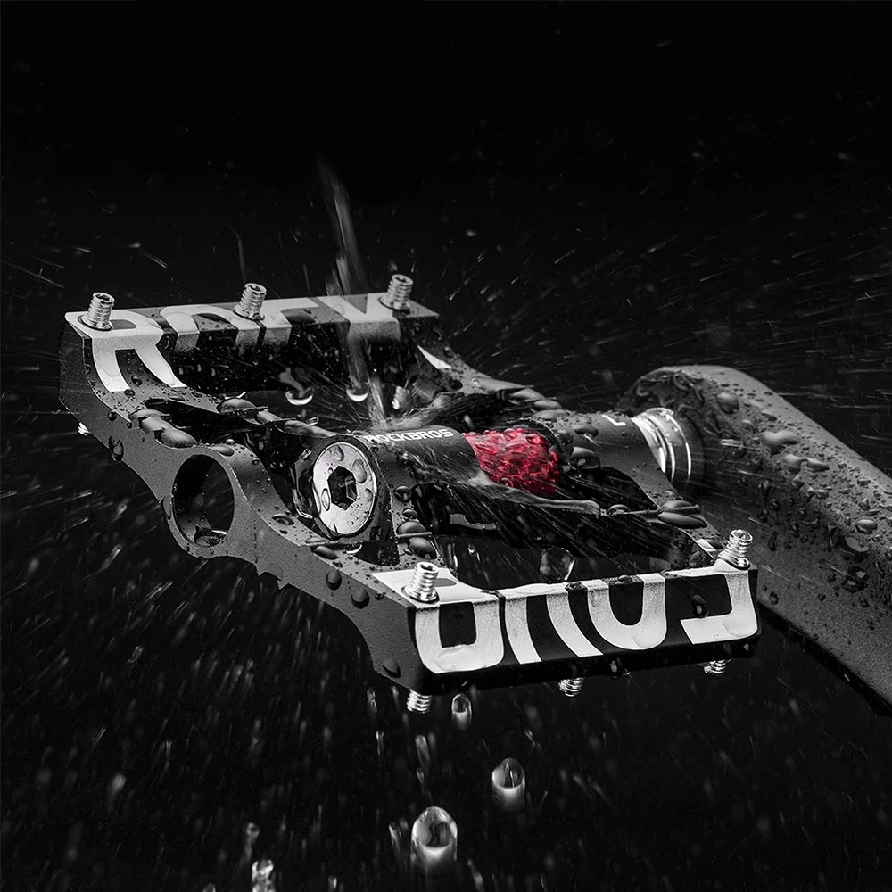 Set pedal za kolo Rockbros 37213071001, aluminijeva zlitina, črn