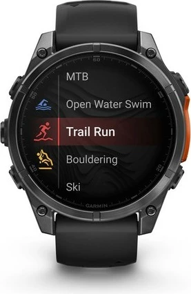 Pametna ura AMOLED 47 mm Garmin Fenix 8, siva in črna