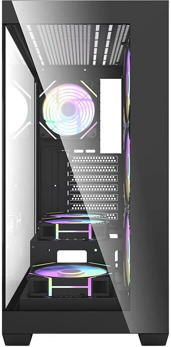 Sredinski ohišje Darkflash DS900, Mid Tower, s 7 ARGB ventilatorji, črno
