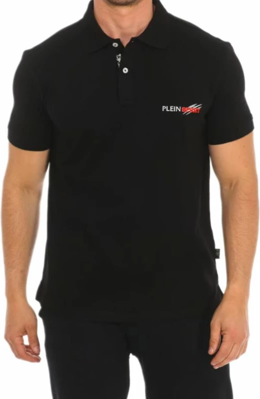 Polo majica Plein Sport, moška, črna