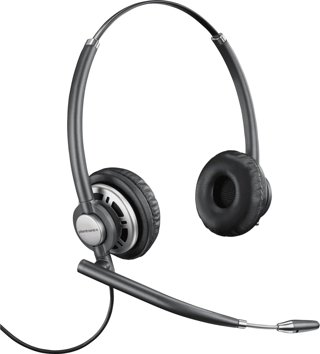 Slušalke z mikrofonom, Plantronics/Poly EncorePro 720 8R707AA, binauralne z boom mikrofonom, črne