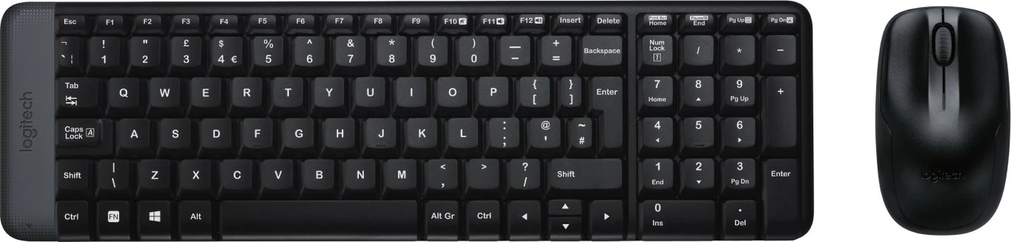 Kompakten brezžični komplet tipkovnice in miške Logitech MK220 Mini