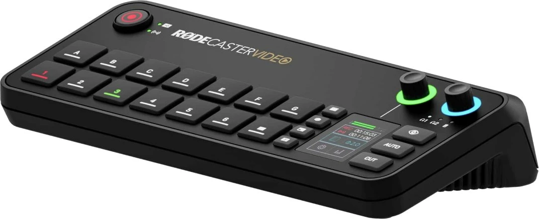 Stacija za produkcijo RØDE RØDECaster Video, za podcaste in glasbo, črna