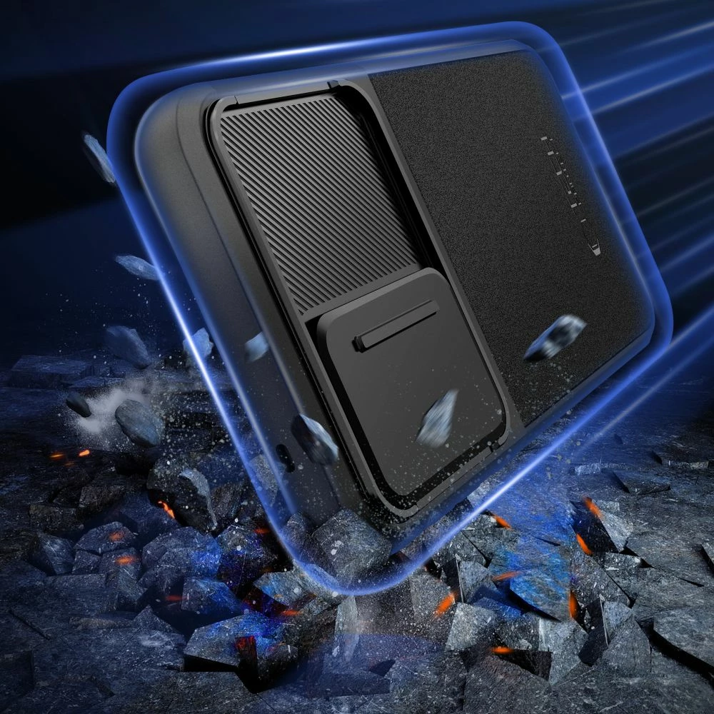 Zaščitni ovitek Velar Cam+ za Samsung Galaxy A55 5G, Tech-Protect, črn