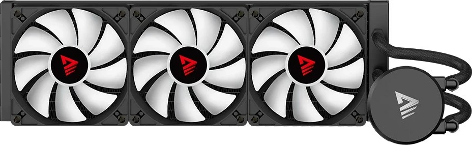 Hladilni sistem za procesor SAVIO VELOX 360 mm, All-in-one tekočinski hladilnik, aluminij, RGB, črn