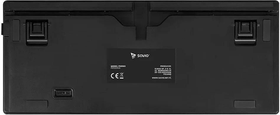 Mehanska tipkovnica Savio Phenix, Gateron Yellow Pro, ABS, črna