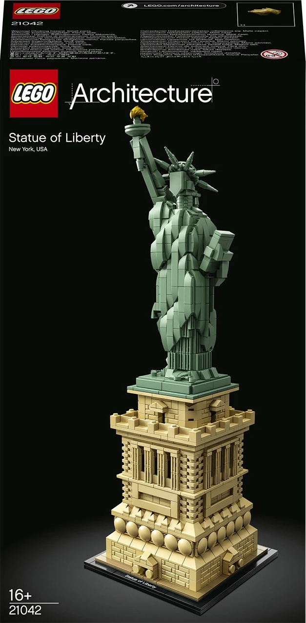 Model Statuje svobode LEGO Architecture 21042, 1685 kosov, večbarven