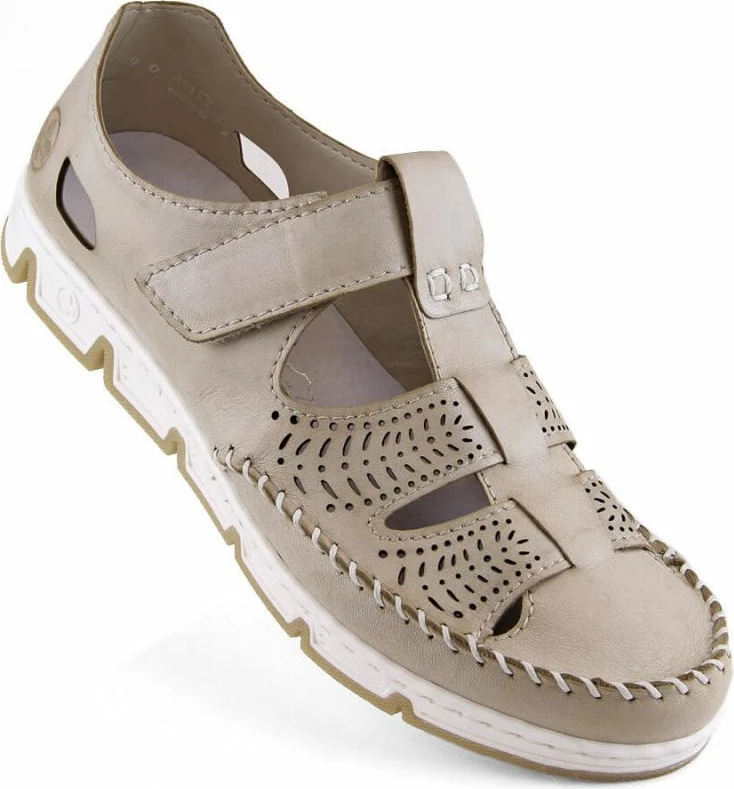 Oprte sandale z ježkom Rieker, ženske