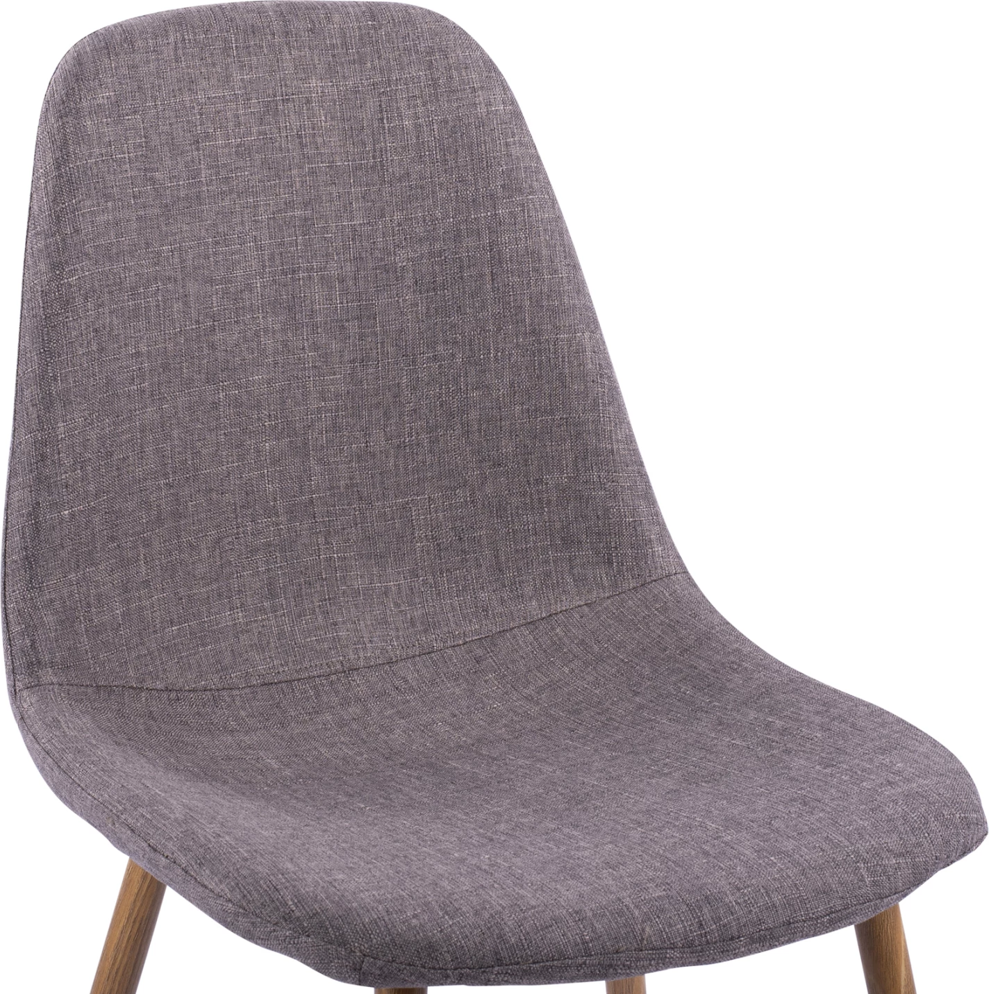 Jedilni stol Leonardo FH00100.03 z kovinskimi nogami in rjavo tkanino 44x55x85Υ cm, set 4 kosov