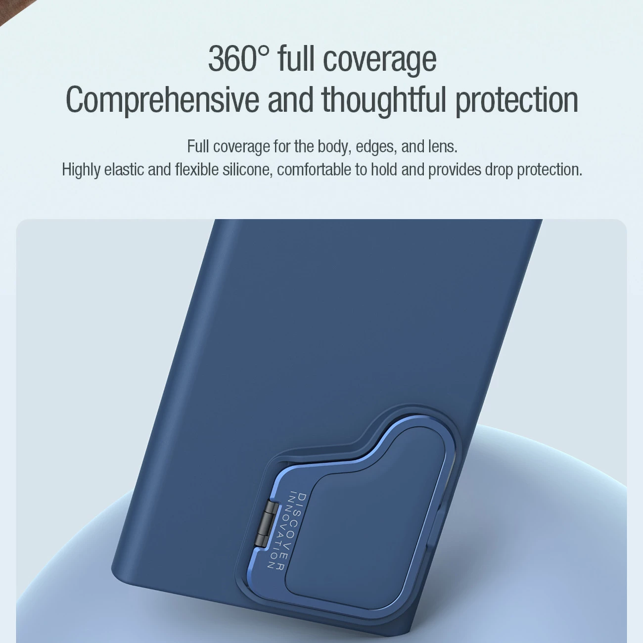 Zaščitni silikonski ovitek CamShield Silky Prop Nillkin za Samsung Galaxy S24 Ultra, črn