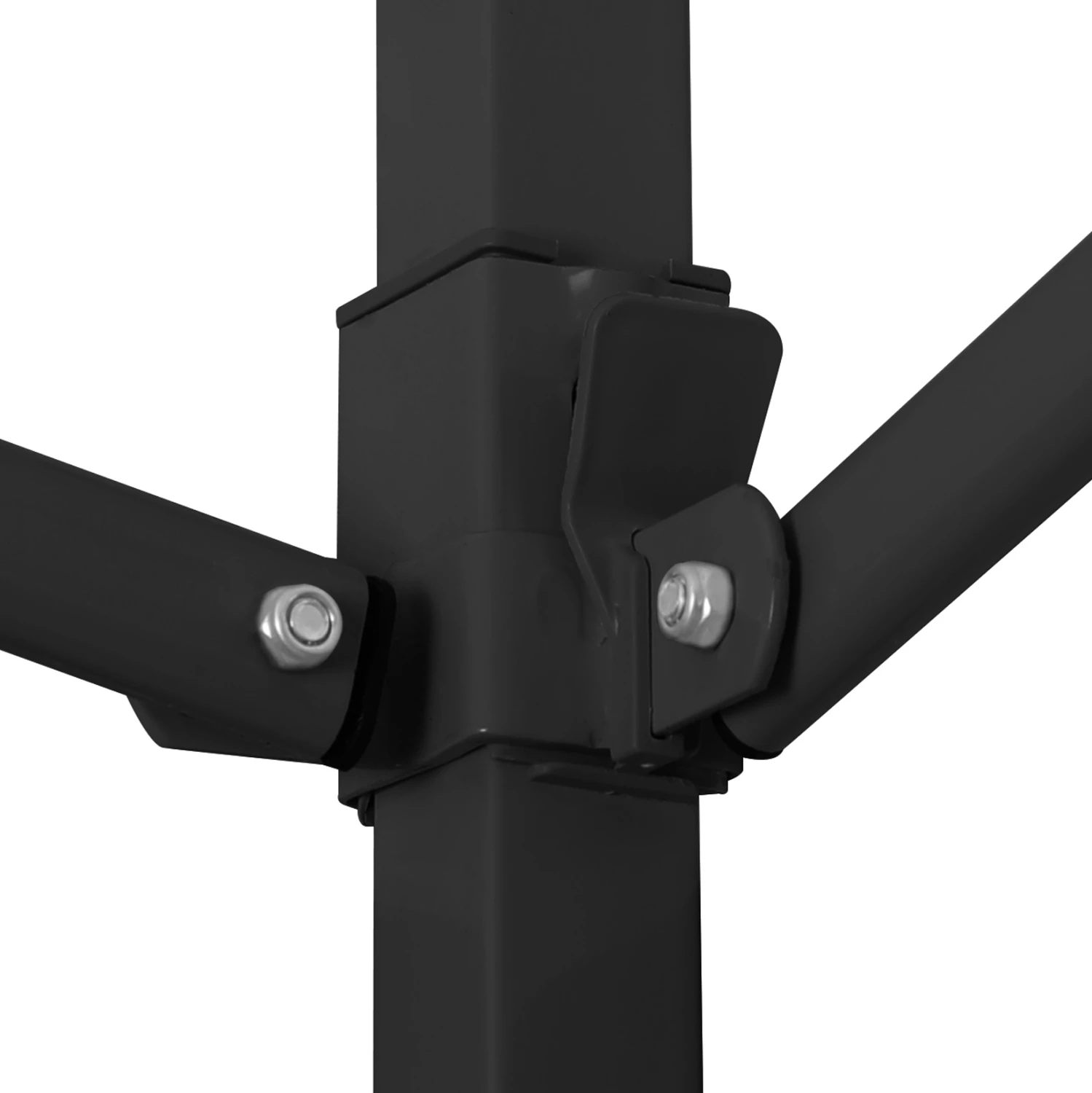 Zložljiv kovinski paviljon MATTHEW FH6310 s črnim okvirjem in belo senco 3x3x3.10Hm