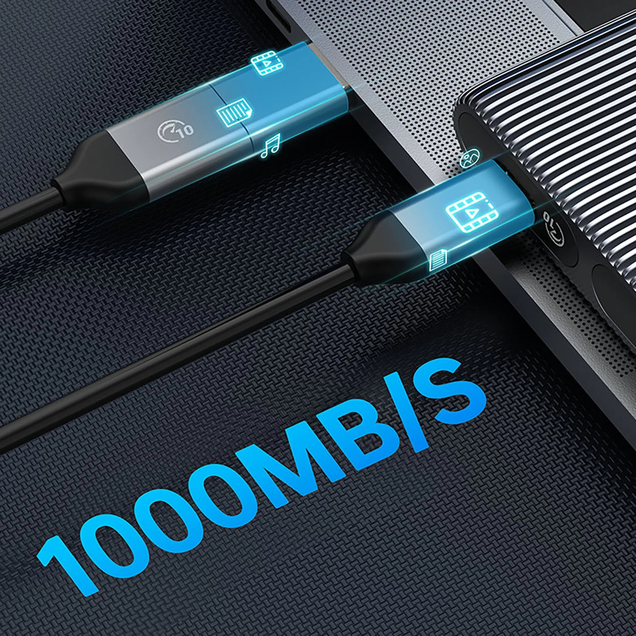 Ohišje za 2 M.2 NVMe diska Orico AM2C3-2N, USB-C 3.2, 10 Gb/s, siva