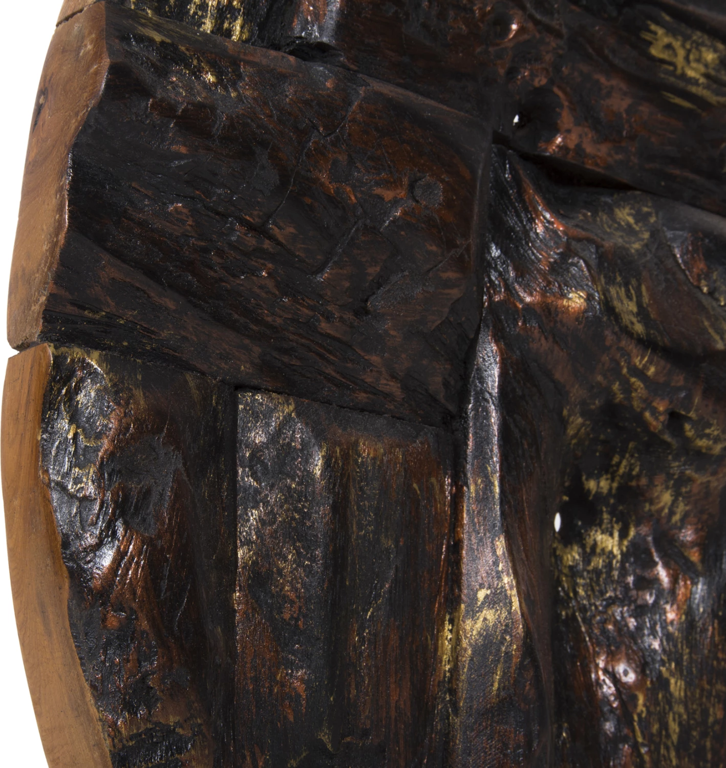 Namizna dekoracija FH7718 iz masivnega tikovega lesa naravna 50x15x64H