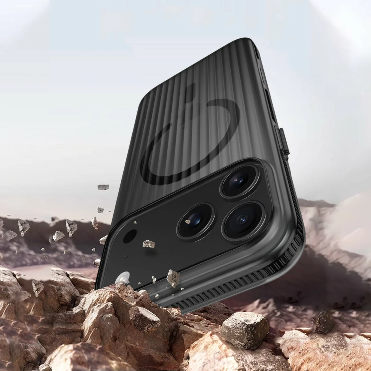 Ovitek za telefon Aero 4smarts za iPhone 17 Pro Max, MagSafe, črn