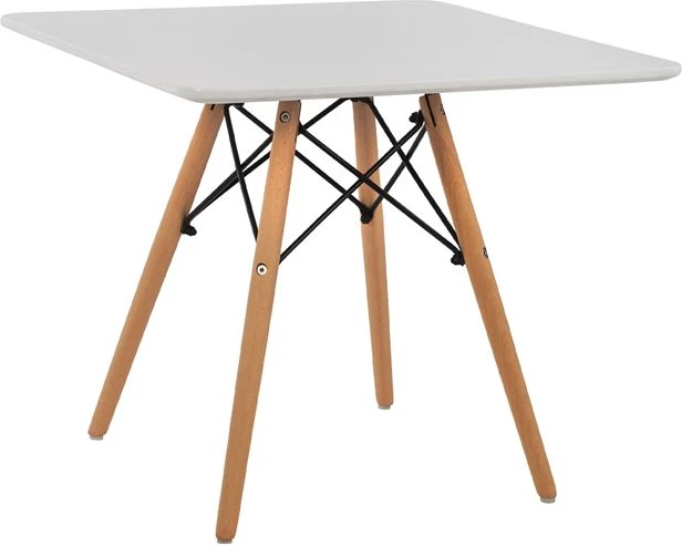 Minimalistična otroška miza FH8452.01 bela 60x60x51