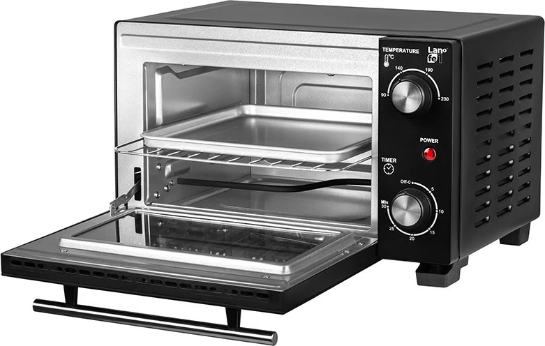 Električna pečica Lafe PIW-001, 10 L, 800 W, črna