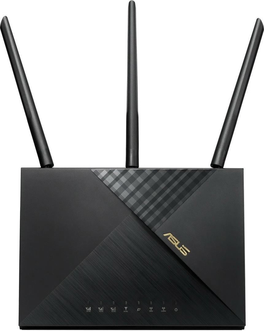 Usmerjevalnik 4G WiFi 6 AX1800 Asus 4G-AX56, 4x LAN, 1x WAN, 1x SIM, črn