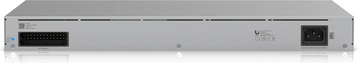 Profesionalni upravljan prehod Ubiquiti UniFi Dream Machine Pro Max, 2.5G Ethernet, za vgradnjo v rack 1U