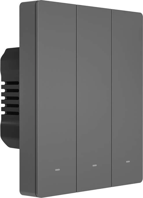 Pametni zidni modul, Sonoff M5-3C-80, 3 kanali, WiFi, grafit