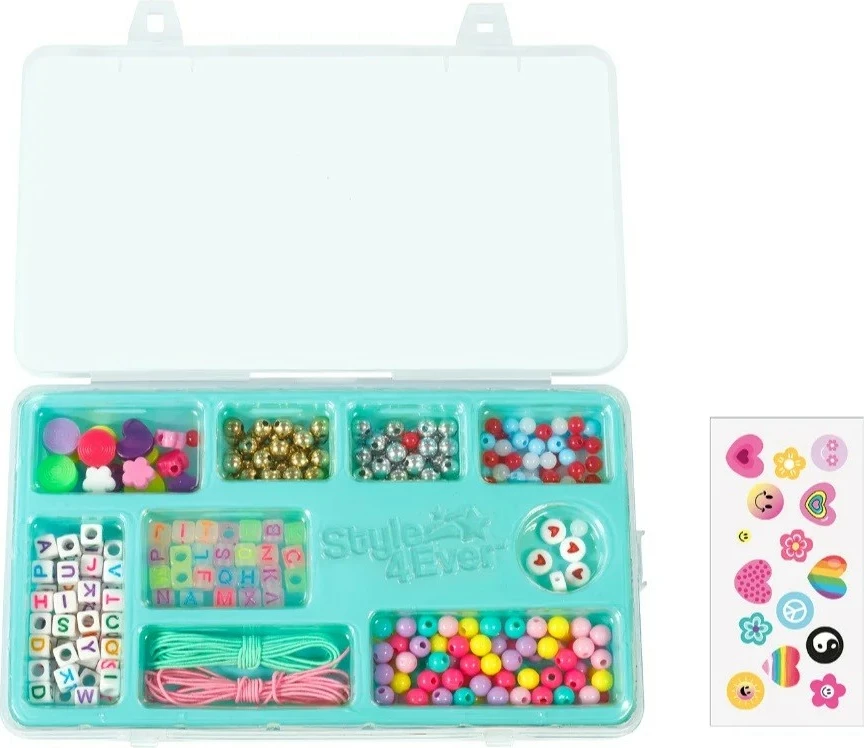 Set za ustvarjanje prijateljskih zapestnic Epee Project Glam EP60469, več kot 300 dodatkov, za deklice od 6+, večbarven