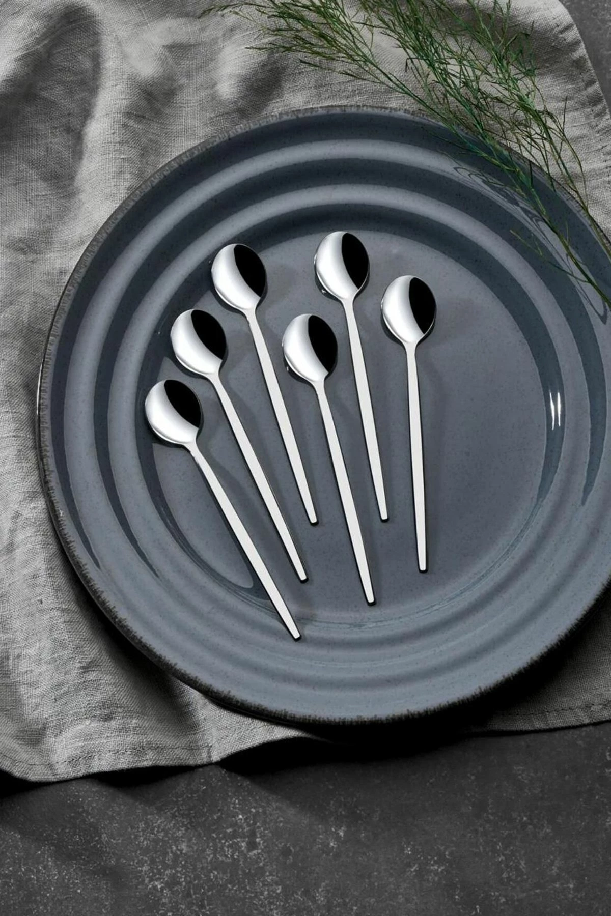 Komplet jedilnega pribora (30 kosov), Hermia Mokk30, krom