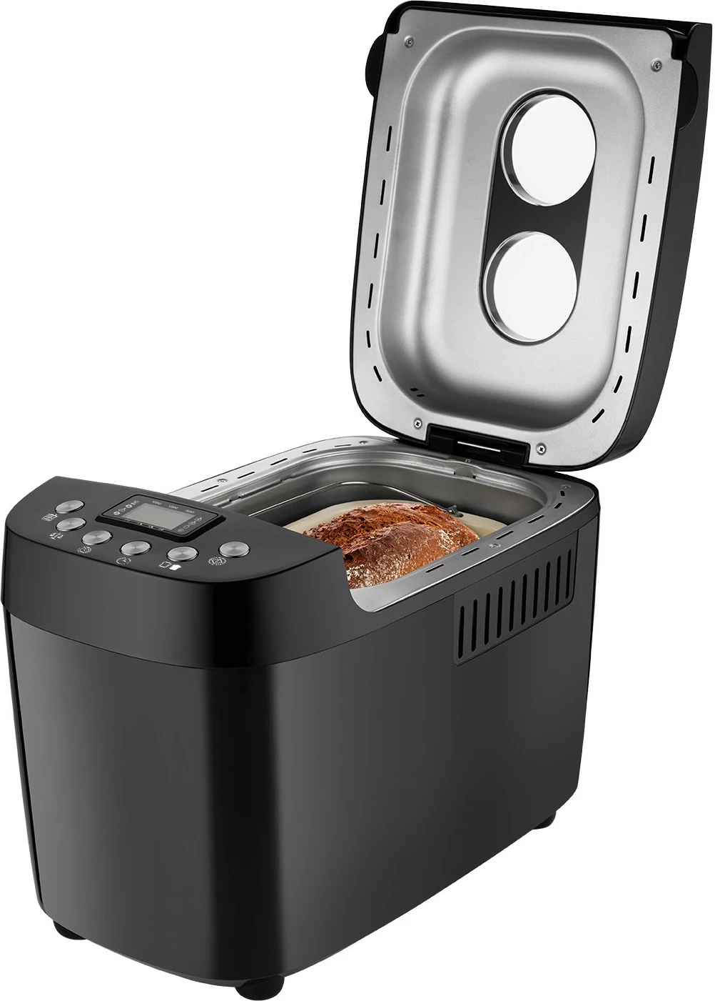 Pekač kruha UNOLD Backmeister Big, 1,5 kg, 15 programov, funkcija ogrevanja, okence za pogled, nadzor rženja, 850 W, črn