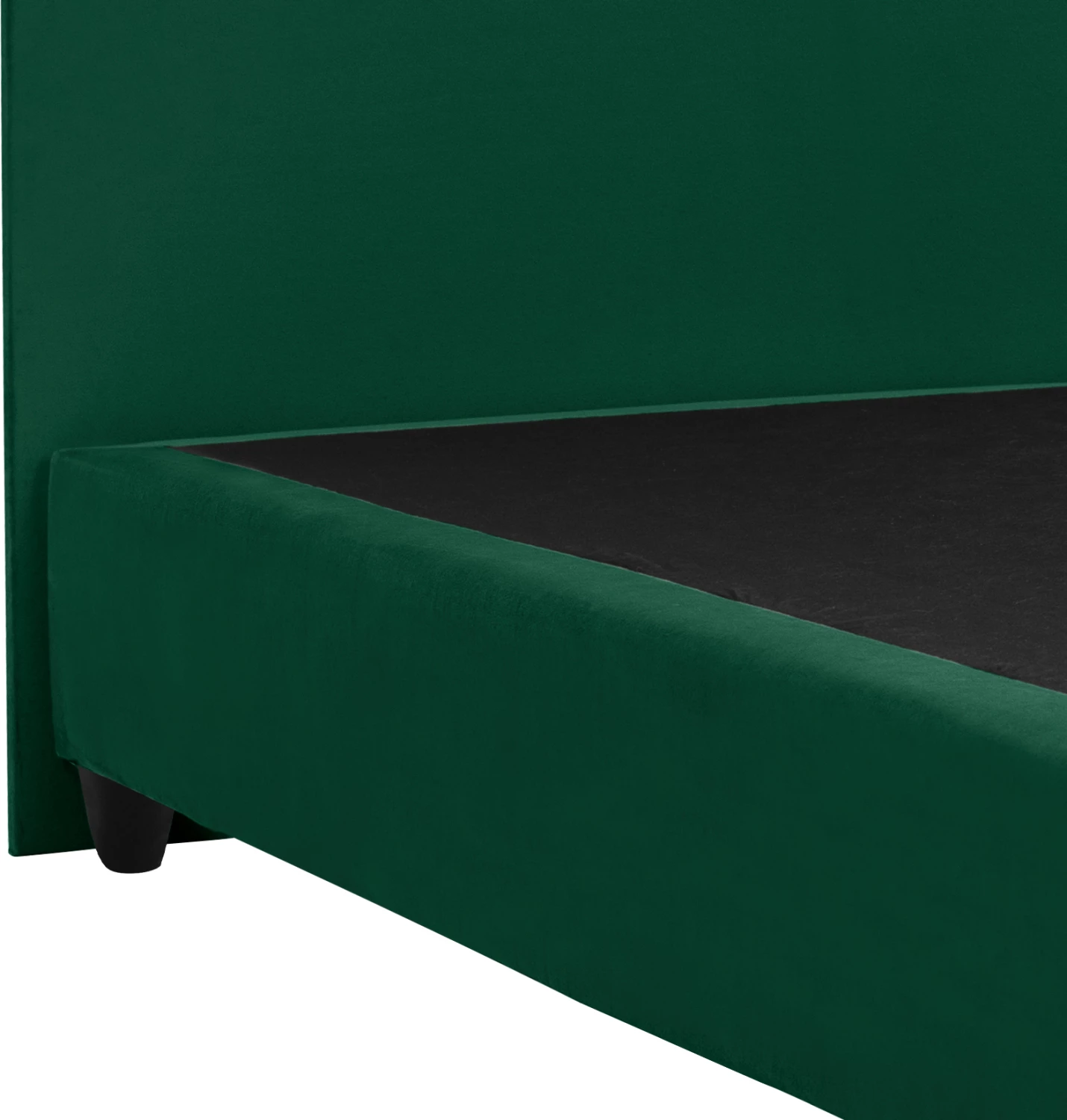 Postelja MALENA, cipresno zelena žamet, 150x200