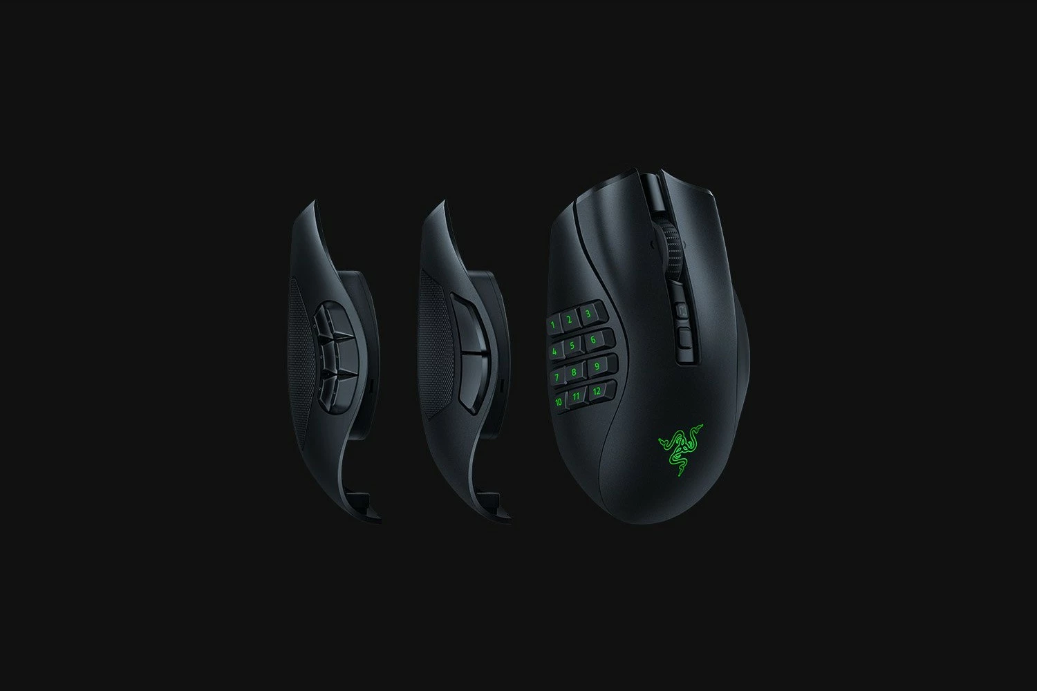 Gaming miška Razer Naga V2 Pro, brezžična/Bluetooth/USB Type-C, črna