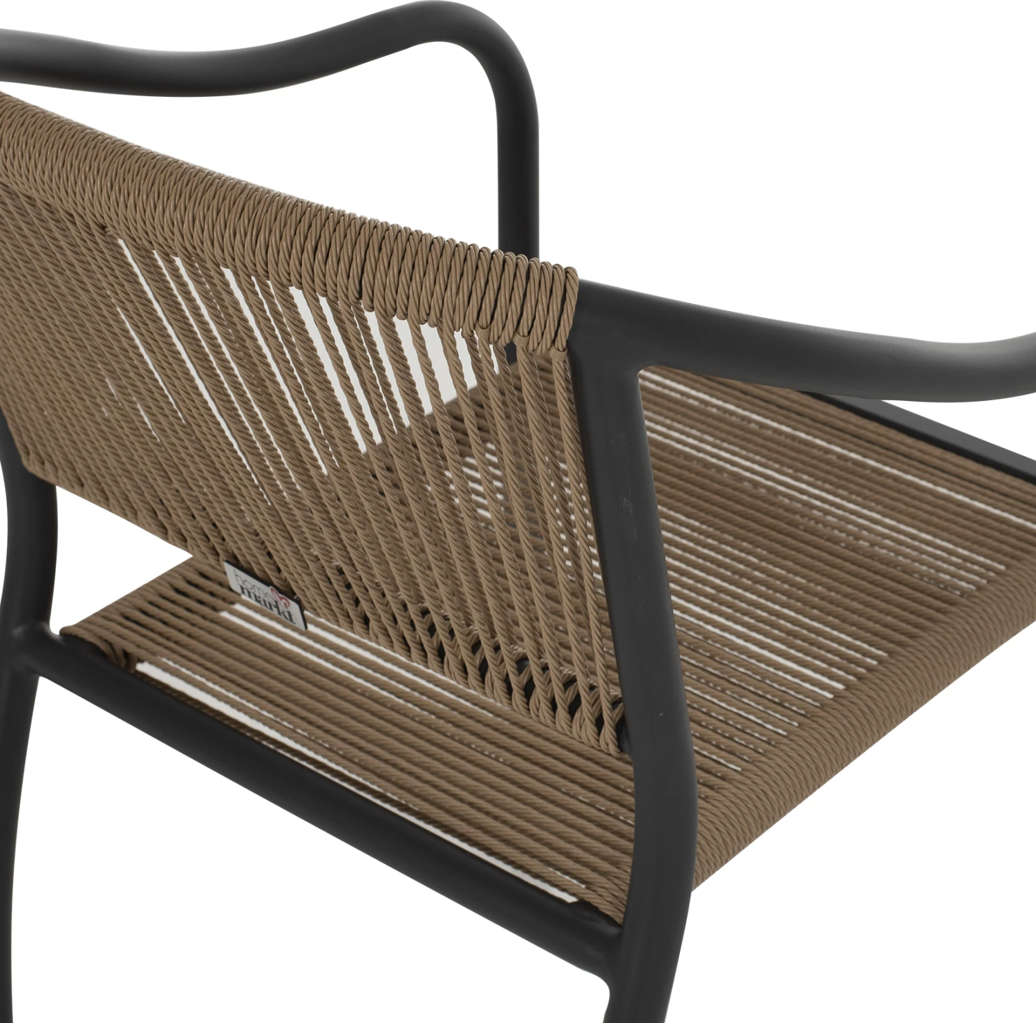 Stol iz aluminija FH5856.02 ogleno siva s PE pleteno vrvjo 57x63x80H