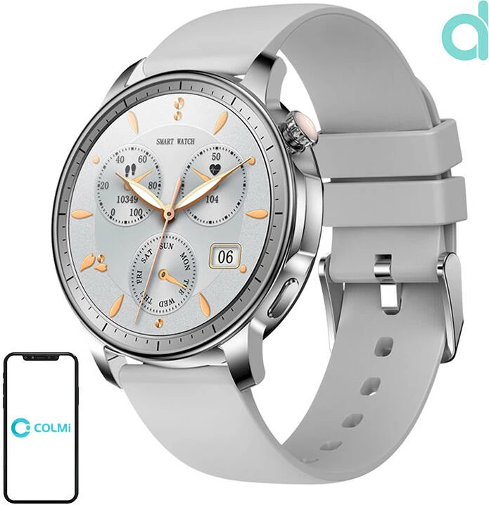Pametna ura Colmi V65, 1,32'' AMOLED, siva