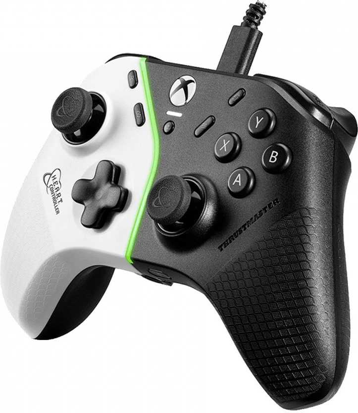 Napreden gamepad Thrustmaster EART Controller, z žico, za PC/Xbox, črno/bele barve