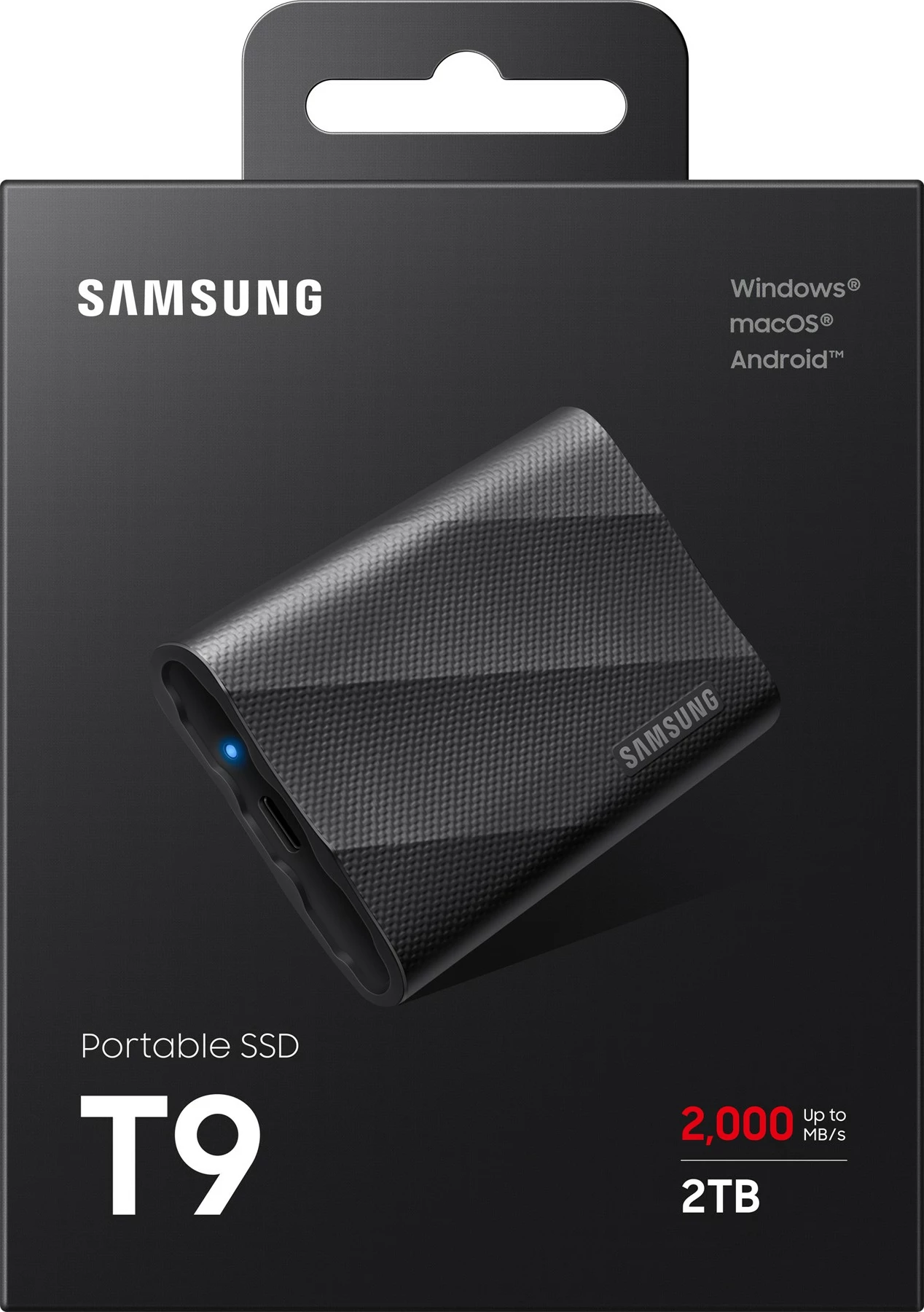 Zunanji SSD, 2 TB, USB Type-C, 3.2 Gen 2, črn — Samsung MU-PG2T0B
