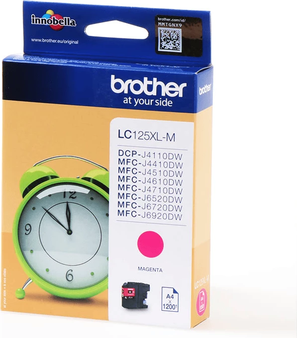 Črnilna kartuša Brother LC125XL-M, 11 ml, 1200 strani, XL, magenta